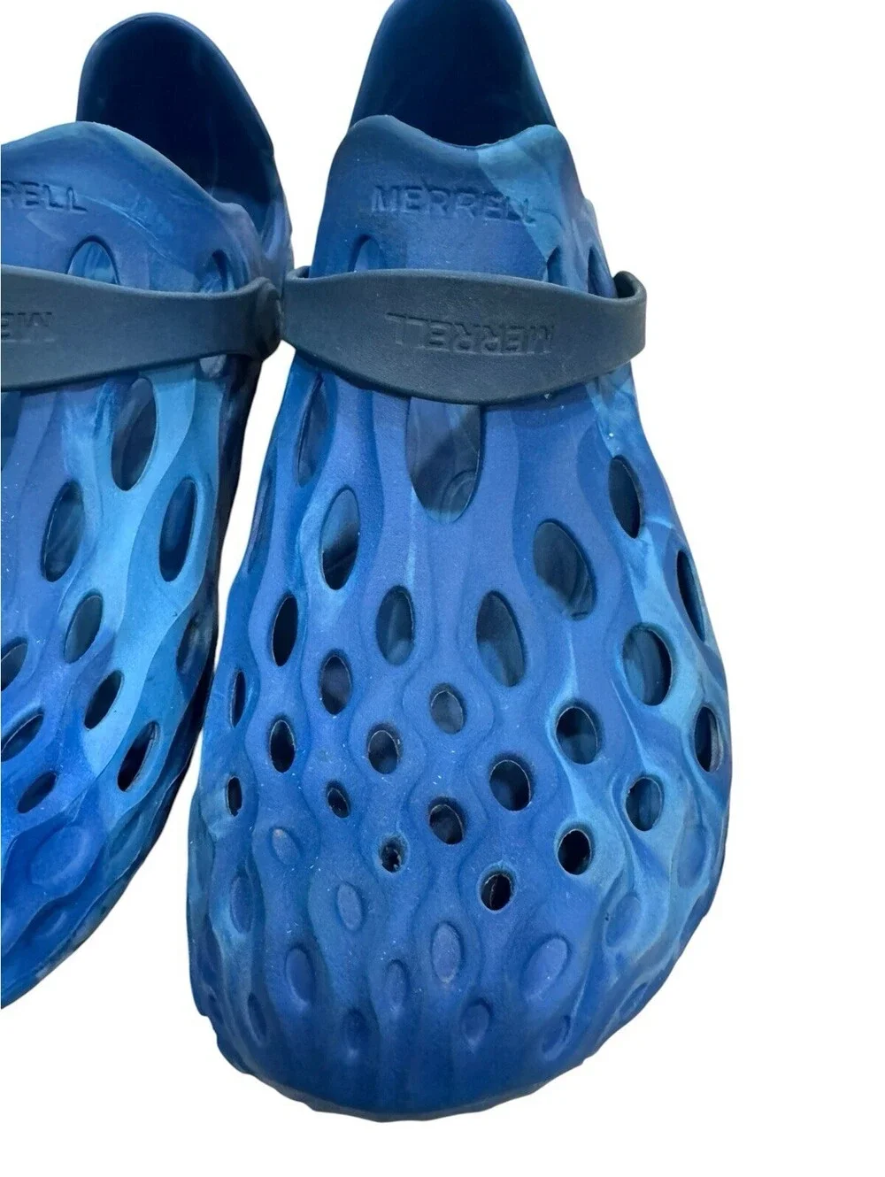 Merrell Hydro Moc Rubber Blue Slip-On Shoes Waterproof Sandals Men’s Size M’S14